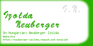 izolda neuberger business card